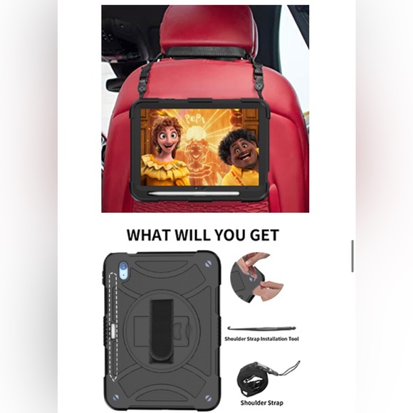 HAIKEDZ iPad 10th Generation Case, Full-Body Drop Protection Case with Pen Holde - Picture 10 of 11